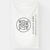 Uw zakelijke Logo en website bedrijf heropenen Spandoek (Verticaal)