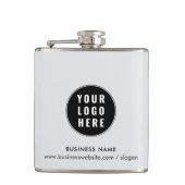 Uw zakelijke Logo en website Bedrijf Promotie Heupfles (Voorkant)