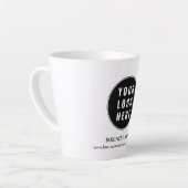 Uw zakelijke Logo en website Bedrijf Promotie Latte Mok (Linkerhoek)