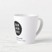 Uw zakelijke Logo en website Bedrijf Promotie Latte Mok (Rechterhoek)