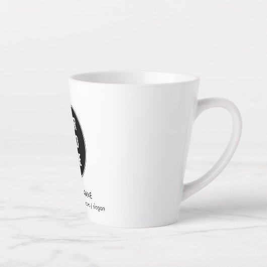 Uw zakelijke Logo en website Bedrijf Promotie Latte Mok (Rechts)