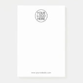 Uw zakelijke Logo en website bedrijf Swag Post-it® Notes (Voorkant)