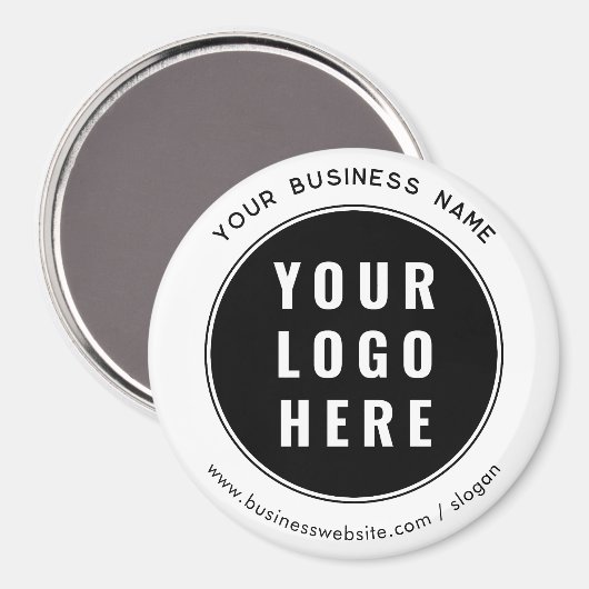 Uw zakelijke Logo en website Custom Marketing Magneet (Voorkant / Achterkant)