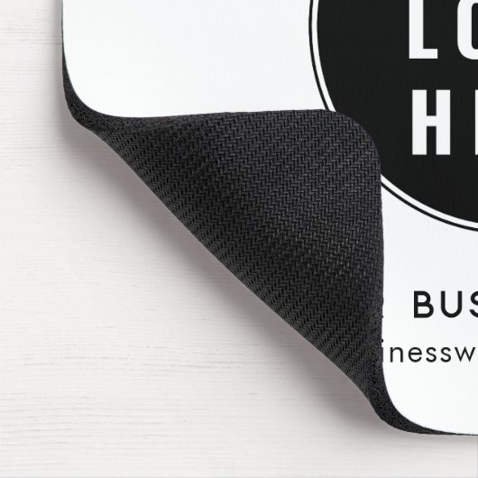 Uw zakelijke Logo en website Custom Marketing Muismat (Hoek)