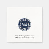 Uw zakelijke Logo en website Custom Party Paper Servet (Voorkant)