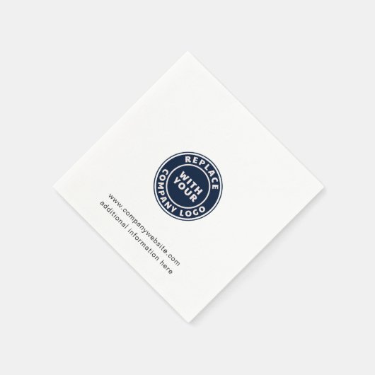 Uw zakelijke Logo en website Custom Party Paper Servet (Hoek)