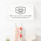 Uw zakelijke Logo en website op maat Spandoek (Insitu)