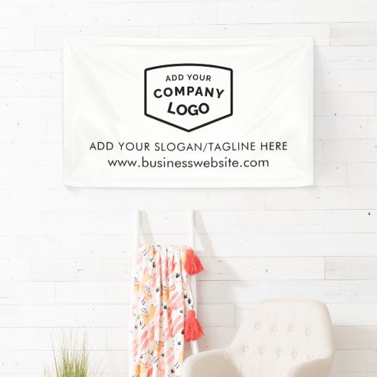 Uw zakelijke Logo en website op maat Spandoek (Insitu)