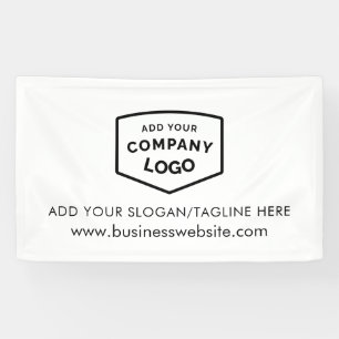 Uw zakelijke Logo en website op maat Spandoek