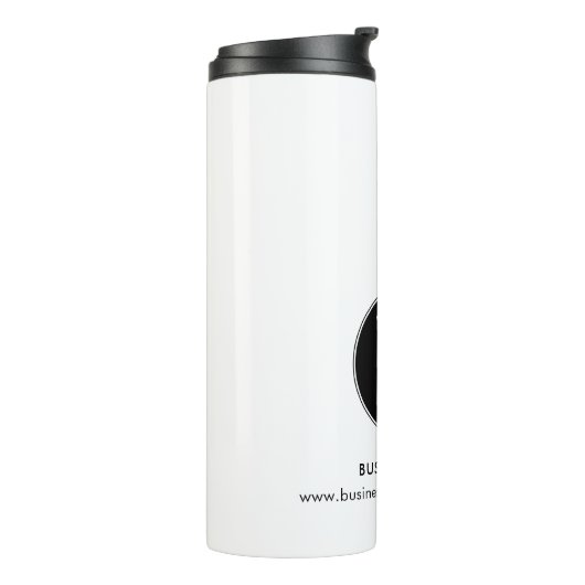 Uw zakelijke Logo en website promotioneel Thermosbeker (Gedraaid links)