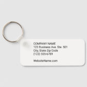 Uw zakelijke Logo en zakelijke software Sleutelhanger (Achterkant)