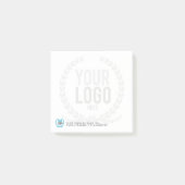 Uw zakelijke Logo Faded achtergrond | Gepersonalis Post-it® Notes (Voorkant)