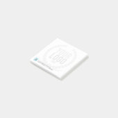 Uw zakelijke Logo Faded achtergrond | Gepersonalis Post-it® Notes (Schuin)