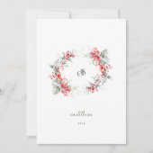 Uw Zakelijke Logo & Foto Gelukkigste Krans Feestdagenkaart (Voorkant)