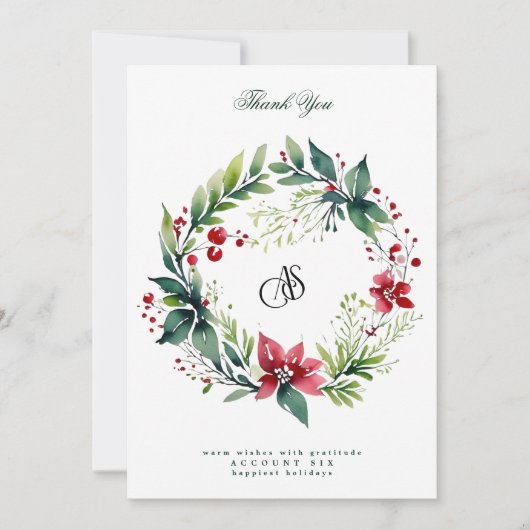 Uw zakelijke Logo | Geluk op de Feestdagen Feestdagenkaart (Voorkant)