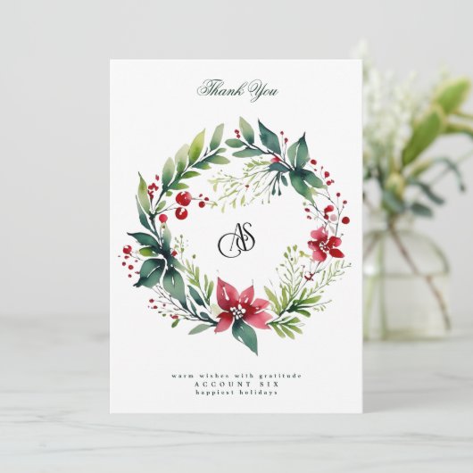 Uw zakelijke Logo | Geluk op de Feestdagen Feestdagenkaart (Staand voorkant)