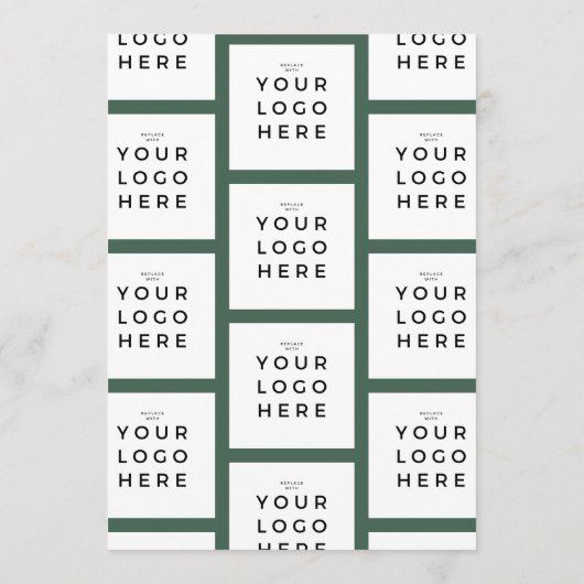 Uw zakelijke Logo | Geluk op de Feestdagen Feestdagenkaart (Achterkant)