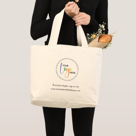 Uw zakelijke Logo Grote Tote Bag (Voorkant (product))