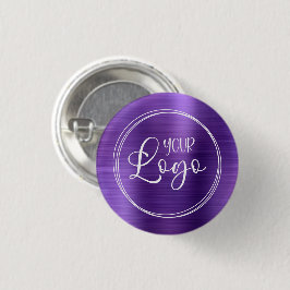 Uw zakelijke Logo hier Amethyst Ombre Ronde Button 3,2 Cm