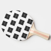 Uw zakelijke Logo hier eenvoudig Tafeltennisbatje (Zijkant)