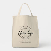 Uw zakelijke logo hier en website Aangepast Tote Bag (Achterkant)