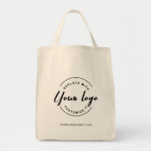 Uw zakelijke logo hier en website Aangepast Tote Bag (Voorkant)