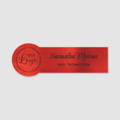 Uw zakelijke Logo hier helder Naamplaatje (Voorkant)