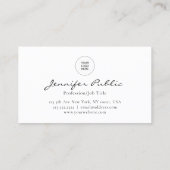 Uw zakelijke Logo hier Moderne elegant Visitekaartje (Achterkant)