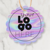 Uw zakelijke Logo Iridescent Hang Label (Voorkant)