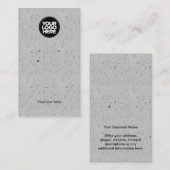 Uw zakelijke Logo Kraft Grey Earning Display Card Visitekaartje (Voorkant / Achterkant)