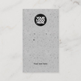 Uw zakelijke Logo Kraft Grey Earning Display Card Visitekaartje