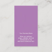 Uw zakelijke Logo Lavender die Display Kaart verdi Visitekaartje (Achterkant)