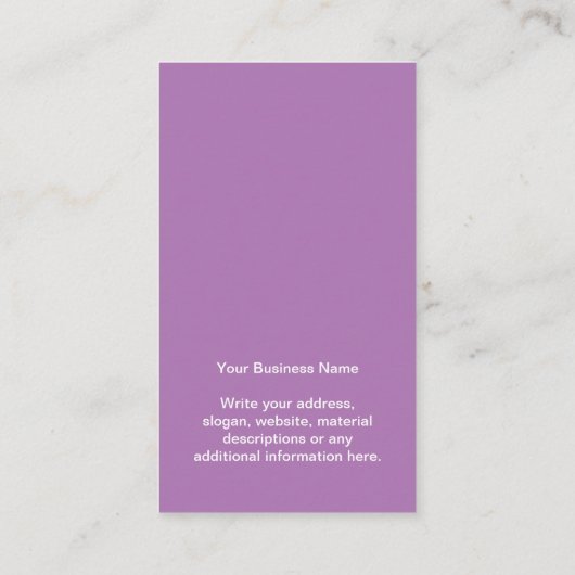 Uw zakelijke Logo Lavender die Display Kaart verdi Visitekaartje (Achterkant)