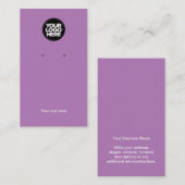 Uw zakelijke Logo Lavender die Display Kaart verdi Visitekaartje (Voorkant / Achterkant)