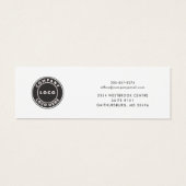 Uw zakelijke Logo Minimal Earring Display Kaart (Achterkant)