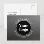 Uw zakelijke Logo of ontwerp en bewerkbare tekst Briefkaart (Voorkant / Achterkant)