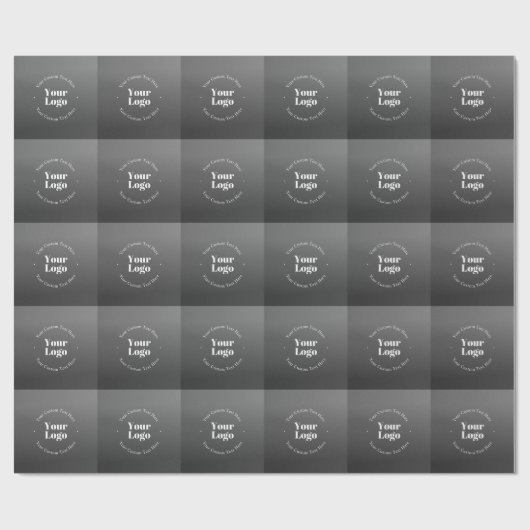 Uw zakelijke Logo of ontwerp en bewerkbare tekst Cadeaupapier (Vlak)
