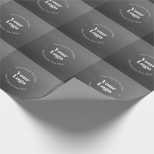 Uw zakelijke Logo of ontwerp en bewerkbare tekst Cadeaupapier (Hoek)