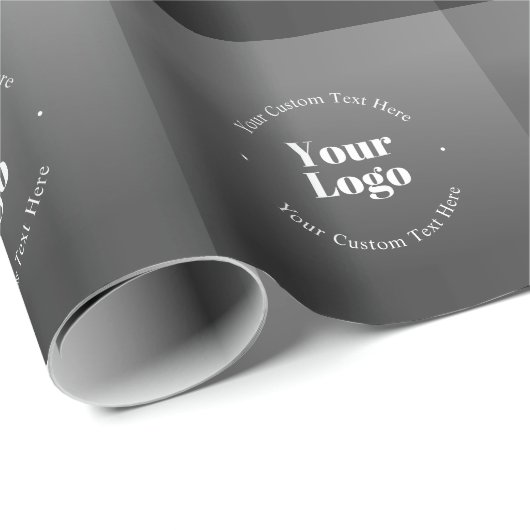 Uw zakelijke Logo of ontwerp en bewerkbare tekst Cadeaupapier (Rol Hoek)