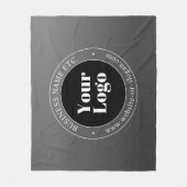 Uw zakelijke Logo of ontwerp en bewerkbare tekst Fleece Deken (Voorkant)