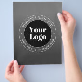 Uw zakelijke Logo of ontwerp en bewerkbare tekst Flyer (Hand)