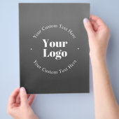 Uw zakelijke Logo of ontwerp en bewerkbare tekst Flyer (Hand)