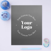 Uw zakelijke Logo of ontwerp en bewerkbare tekst Flyer (Enkel)