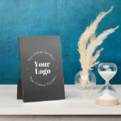 Uw zakelijke Logo of ontwerp en bewerkbare tekst Fotoplaat (Zijkant)