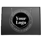 Uw zakelijke Logo of ontwerp en bewerkbare tekst Groot Cadeauzakje (Voorkant)