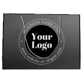 Uw zakelijke Logo of ontwerp en bewerkbare tekst Groot Cadeauzakje (Achterkant)