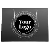 Uw zakelijke Logo of ontwerp en bewerkbare tekst Groot Cadeauzakje (Voorkant)