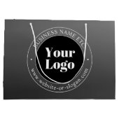 Uw zakelijke Logo of ontwerp en bewerkbare tekst Groot Cadeauzakje (Achterkant)