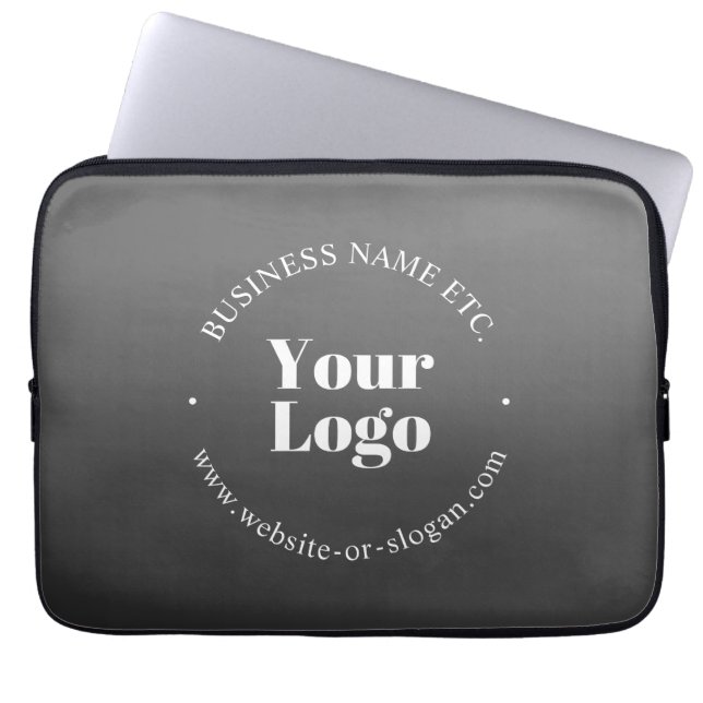 Uw zakelijke Logo of ontwerp en bewerkbare tekst Laptop Sleeve (Voorkant)