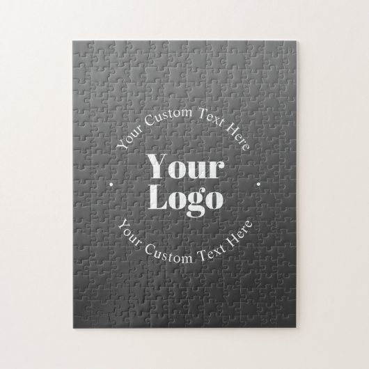 Uw zakelijke Logo of ontwerp en bewerkbare tekst Legpuzzel (Verticaal)